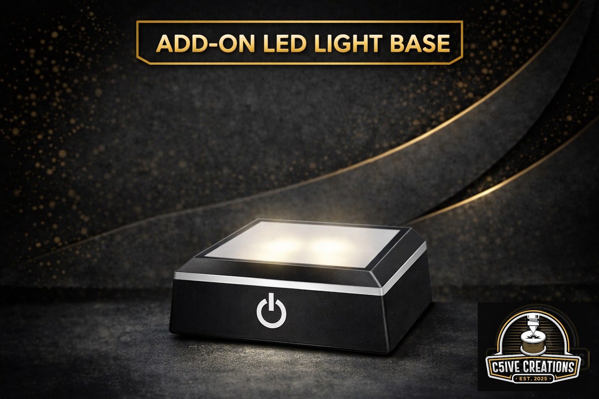 Led Display Base For Rocks LED Light Display Base – Crystal Engraving Add-On – C5ive Creations